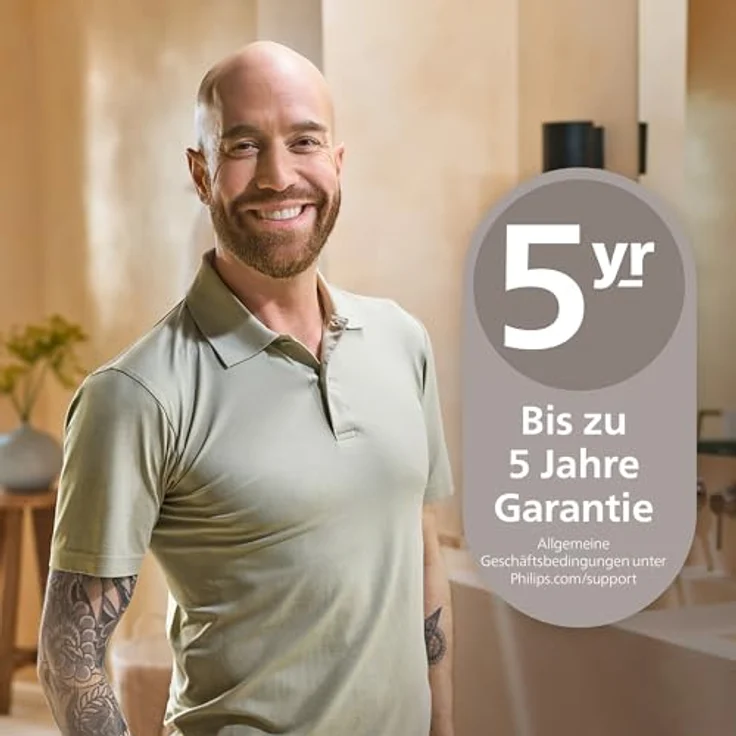 Philips Pro Series 9000, Glatzenrasierer mit 36 ComfortCut-Klingen, 360°-Scherkopf, wasserdicht, schwarz – Bild 11