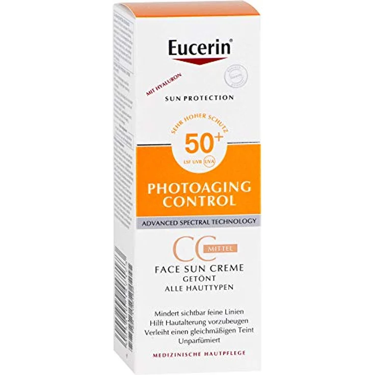 Eucerin Sonnenschutz Eucerin Sonnenschutz Photoaging Control Face Sun CC Creme LSF 50 Sonnencreme 50 ml – Bild 4