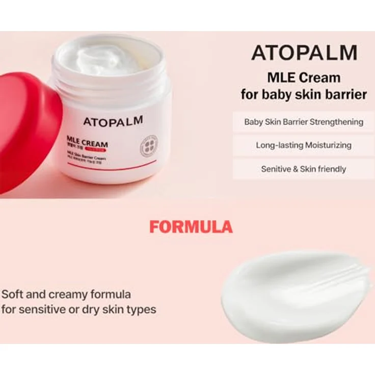 ATOPALM MLE Creme, 65ml, 48 Stunden Feuchtigkeit, mit Ceramiden für sensible Haut, klinisch getestet, für Babys bis Erwachsene – Bild 5
