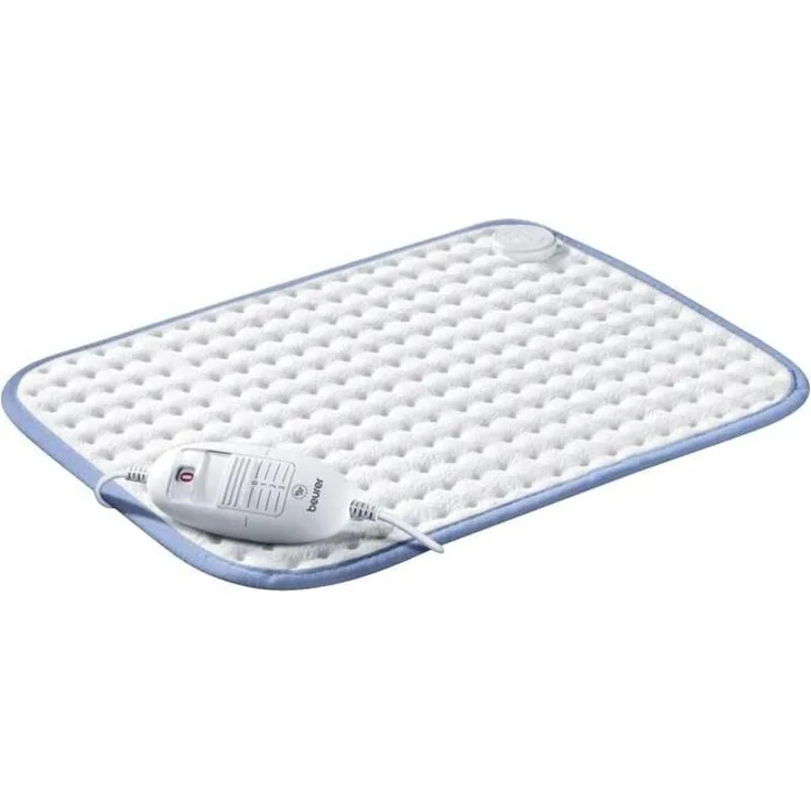Beurer HK Limited Edition, Heizkissen mit Schnellaufheizung, maschinenwaschbarem Bezug und drei Temperaturstufen, weiß/blau