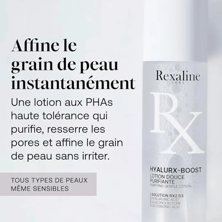 Rexaline Hyalurx-Boost Lotion purificante suave, sanfte reinigende Gesichtslotion mit Hyaluronsäure, 150 ml – Bild 2