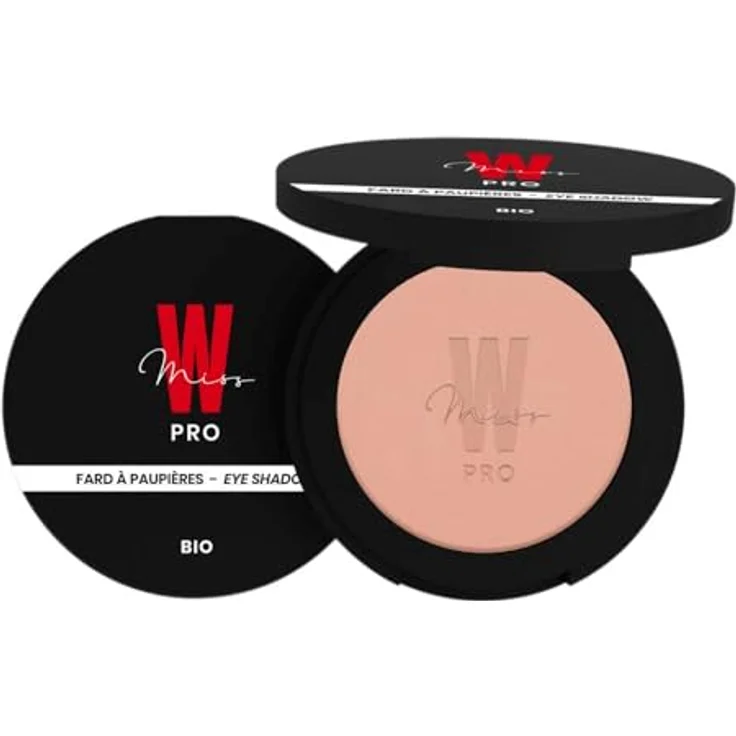 Miss W Pro Eyeshadow 002 Pearly Beige, 1,70g mit Bio-Macadamiaöl und irisierendem Finish