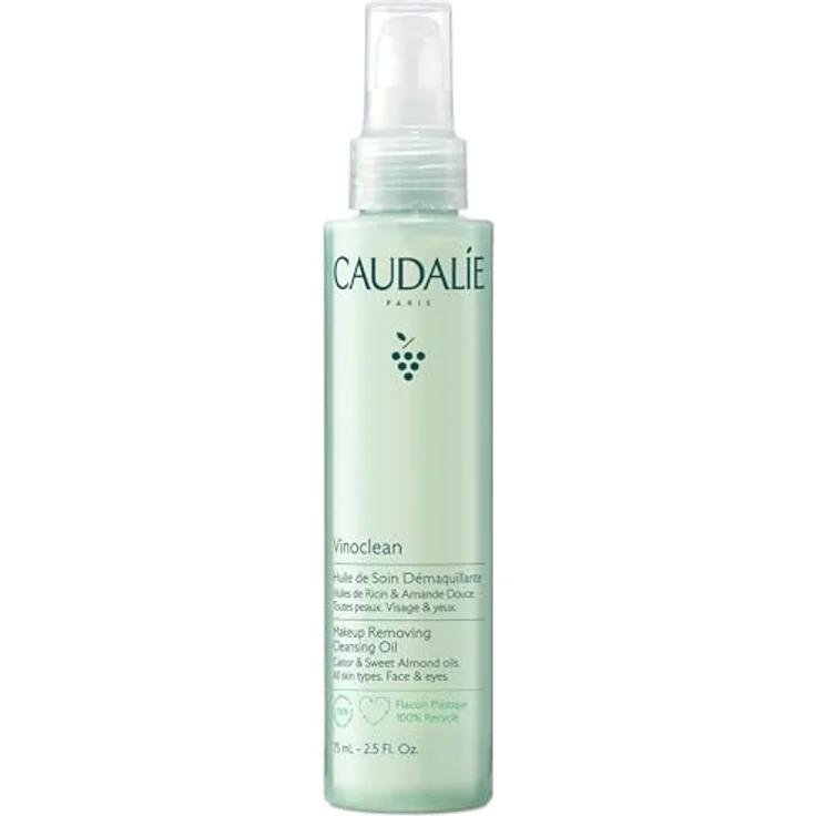 Caudalie Vinoclean, Gesichtsreinigungsöl zum Abschminken, sanfte Formel für empfindliche Haut, 75 ml – Bild 2