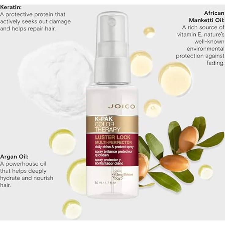Joico K-PAK Color Therapy, abspülfreies Spray für gefärbtes Haar, 50 ml, Leave-in Conditioner mit Feuchtigkeitsschutz und Hitzeschutz – Bild 4