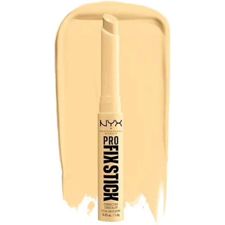 NYX Professional Makeup Pro Fix Stick Korrektor, hochpigmentierter Concealer für eine einheitliche Hautfarbe, Farbton 0.3 Yellow, 1,6 g – Bild 1