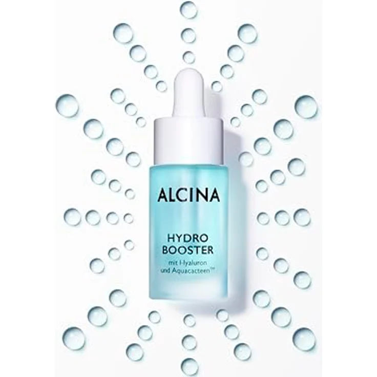Alcina Hydro Booster - 1 x 15 ml - Gesichtsserum mit Hyaluron & AquaCacteen für erfrischte, durchfeuchtete Haut – Bild 2