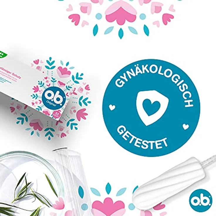 o.b. Original Super Plus Tampons, Gynäkologisch getesteter Tampon mit StayDry-Technologie für zuverlässigen Schutz bei sehr starker Menstruation, 16 Stück – Bild 6
