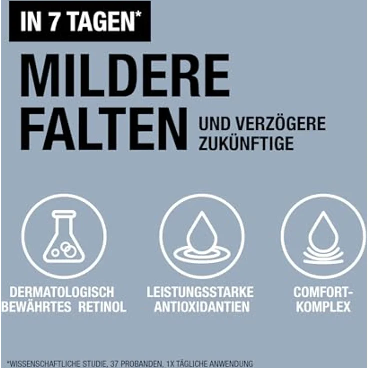 Neutrogena Retinol Boost Nachtcreme, Unisex, Anti-Falten Gesichtspflege, 50 ml Pumpenflasche, feuchtigkeitsspendend, kräftigend, glättend – Bild 3