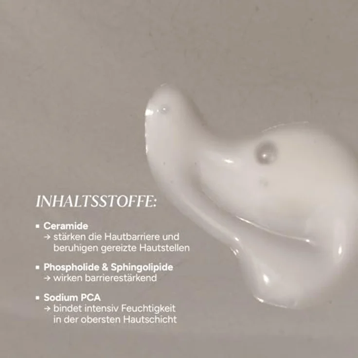 Junglück Ceramide Serum, Gesichtsserum mit 5 Ceramiden und 2% Sodium PCA für intensive Feuchtigkeit, 50 ml – Bild 3