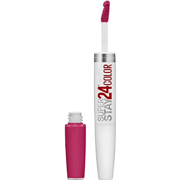 MAYBELLINE New York Lippenstift, Super Stay 24H Optic Brights, Flüssig und langanhaltend, Nr. 860 Knackiges Magenta, 75 ml (2er Pack) – Bild 2