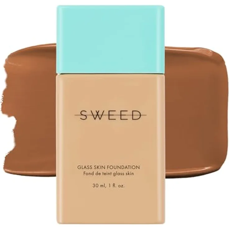 Sweed Glass Skin Foundation, Flüssige Foundation mit mittlerer Deckkraft, 30 ml