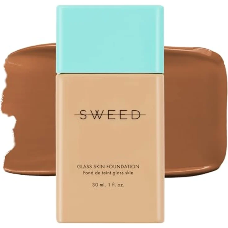 Sweed Glass Skin Foundation, Flüssige Foundation mit mittlerer Deckkraft, 30 ml – Bild 1