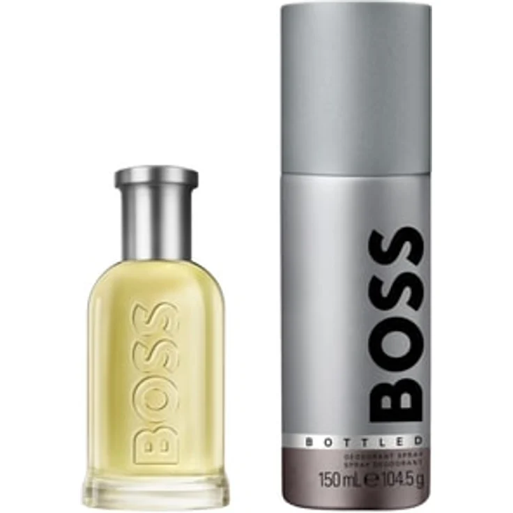 HUGO BOSS Boss Bottled Herren-Duftset, Eau de Toilette 50 ml und Deodorant-Spray 150 ml in eleganter Geschenkverpackung