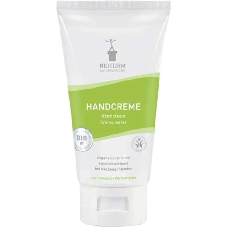Bioturm Handcreme Nr.52, Regenerierende Pflege für trockene Hände mit Lacto-Intensiv Wirkkomplex, 75ml