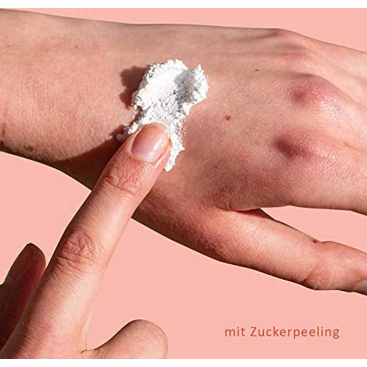 Puremetics 3 in 1 Duschfluff mit Meersalzpeeling Mandelmilch 250 g – Bild 3