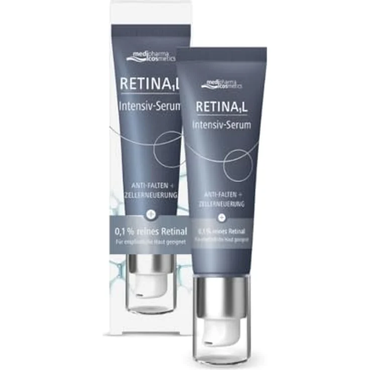 Medipharma cosmetics Retinal Intensiv-Serum 30 ml, 0,1% Retinal zur Faltenreduktion und Hautverbesserung – Bild 1