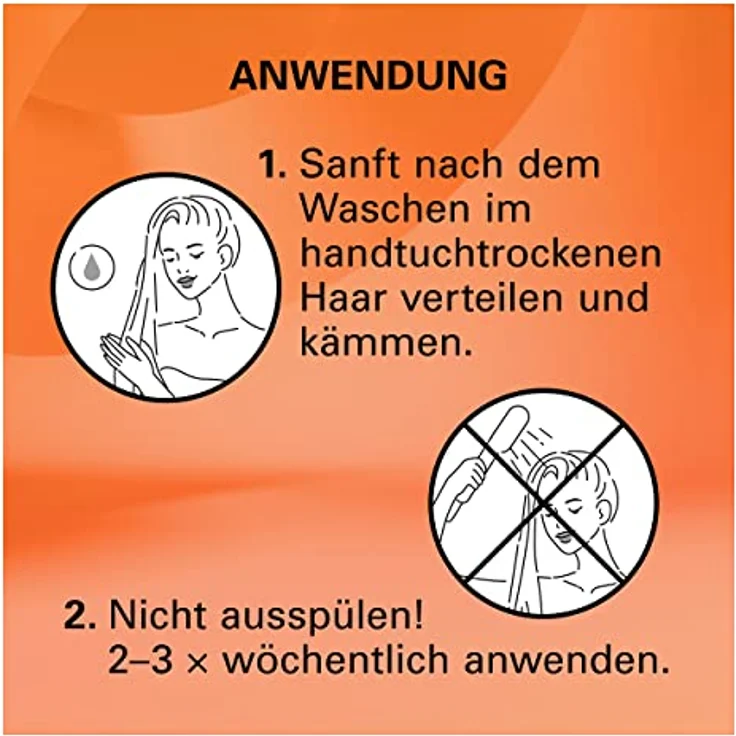 Gliss Kur Reflex-Glanz-Kur Total Repair (150 ml), Haarkur mit Keratin für sofort schimmernde Glanzreflexe, bis zu 95 % weniger Haarbruch – Bild 3