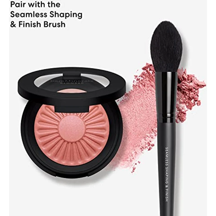 bareMinerals Rouge Gen Nude Blonzer Blush Damen 3,8 g, 2-in-1 Blush + Bronzer mit mineralischen Pigmenten, Farbe: Kiss of Pink – Bild 7