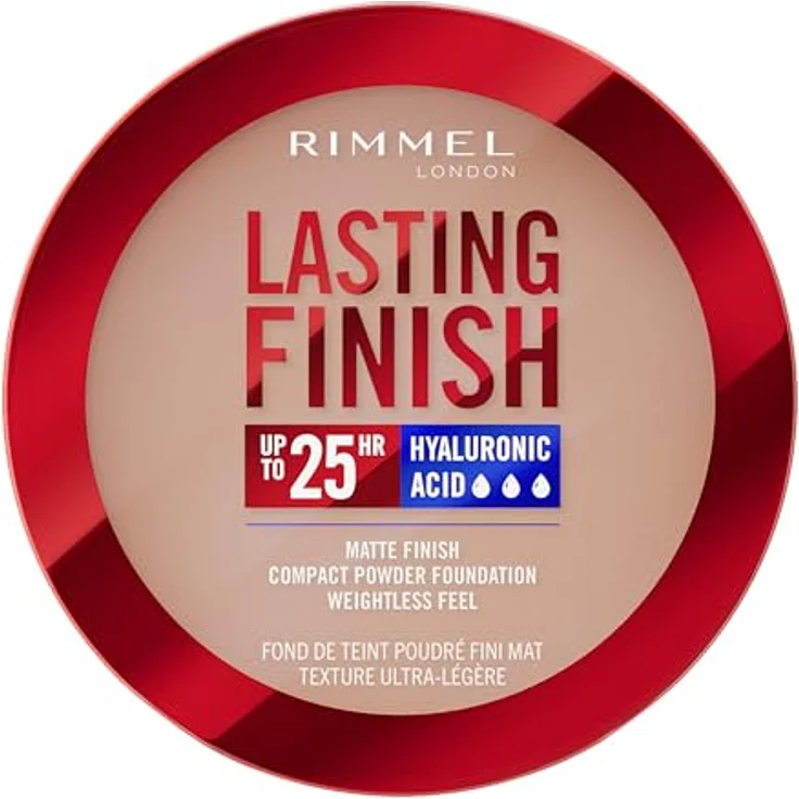Rimmel London Lasting Finish Compact Base Pulver 003 Sesame, 7 g - Mattes Finish, Vollabdeckung, SPF 20 Schutz – Bild 1