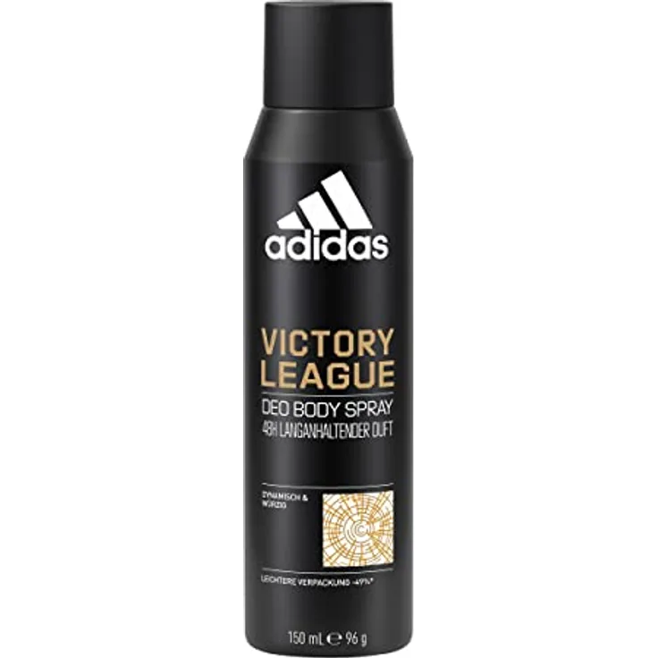 adidas Victory League Deo Body Spray für ihn, 48 Stunden extra-langanhaltender Duft, dynamisch-würzig, 150 ml