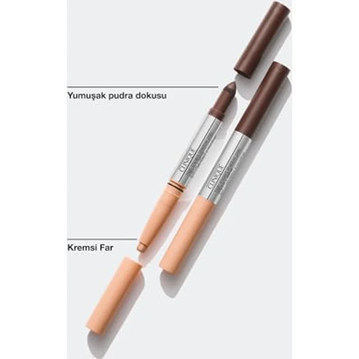 Clinique High Impact Shadow Play™ Shadow & Definer Lidschatten-Stift Duo, Farbton Sparkling Wine + Caviar, 1,9 g, langanhaltende Farbabdeckung, leichtes Auftragen und Verblenden – Bild 6