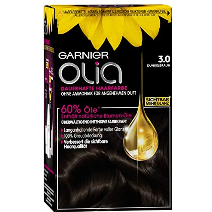 Garnier Olia Intensivcoloration Haarfarbe 3.0 – Bild 1