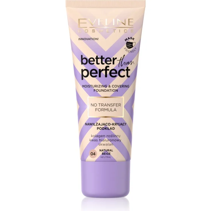 Eveline Cosmetics Better than Perfect, deckendes Make-up mit feuchtigkeitsspendender Wirkung, Farbton 04 Natural Beige Neutral, 30 ml