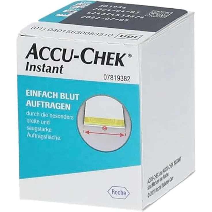 ACCU-CHEK Instant Blutzucker-Teststreifen, 50 Stück, hygienische Anwendung mit präzisen Ergebnissen – Bild 3