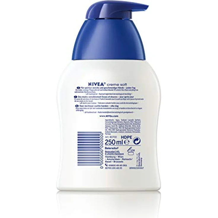 NIVEA Creme Soft  Flüssigseife 250 ml – Bild 2