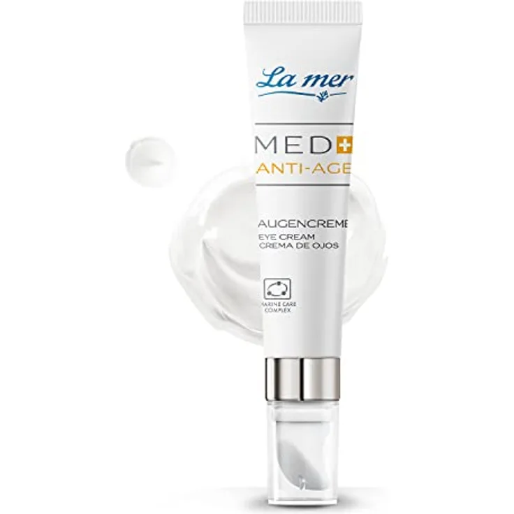 La mer MED+ Anti-Age Augencreme - Feuchtigkeitsspendende Augenpflege - Mildert Augenschatten - Bindet Feuchtigkeit - Glättet Linien und Falten - Kühlende und abschwellende Wirkung - 15 ml