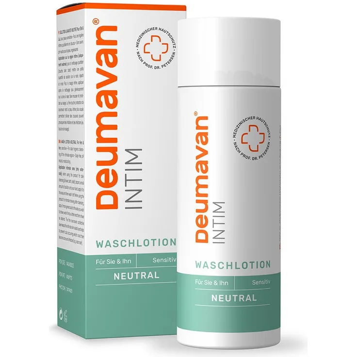 Deumavan Intim Waschlotion neutral, 200 ml für tägliche Intimhygiene des äußeren Intimbereichs