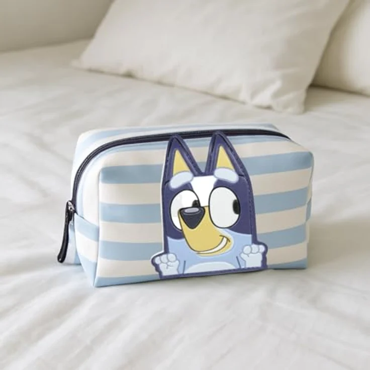 Cerda Bluey Kulturbeutel, Kunstleder Waschbeutel für Kinder, 17×10×7 cm, pflegeleicht und kindgerechtes Motiv – Bild 7