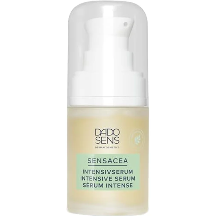DADO SENS SENSACEA ROSACEA KENNENLERN-SET, Intensivserum (15 ml) + Gesichtsemulsion (15 ml) + Reinigungsgel (25 ml), Beruhigend und kühlend für Couperose & leichte Rosacea, Vegan – Bild 2