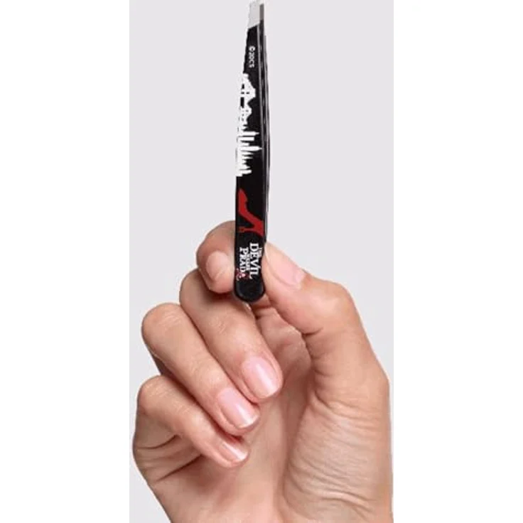 TWEEZERMAN Schräge Pinzette – The Devil Wears Prada 2 Slant Tweezer, Handgefeilte Spitzen für perfekte Augenbrauen, Rostfreier Edelstahl – Bild 5
