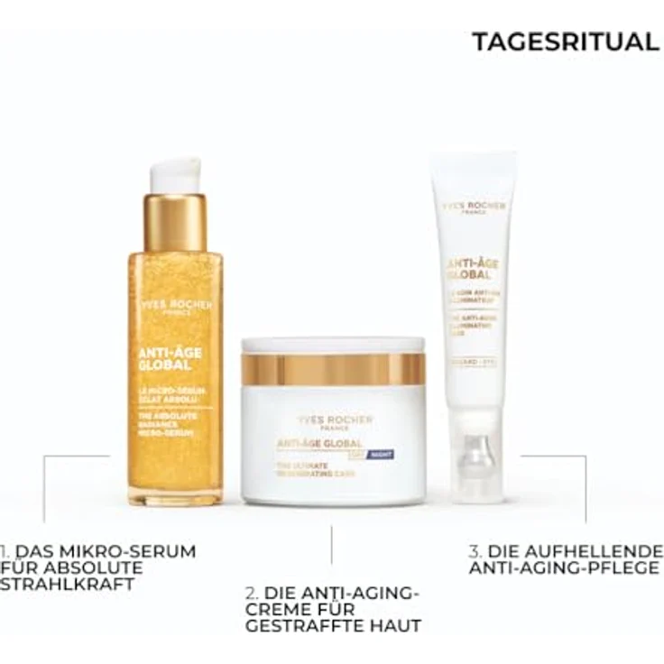 Yves Rocher Anti-Âge Global Mikro-Serum, Gesichtsserum mit 40.000 Mikroperlen und Pro-Radiance7 Technologie, 30 ml – Bild 5