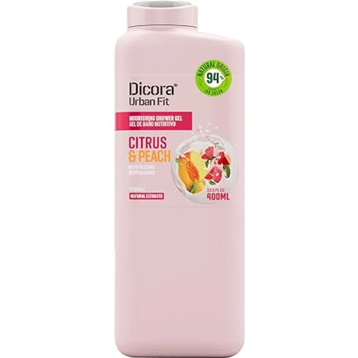 Dicora Urban Fit Duschgel Zitrus & Pfirsich, pflegendes Duschgel mit Vitamin C und natürlichen Extrakten, 400 ml – Bild 1