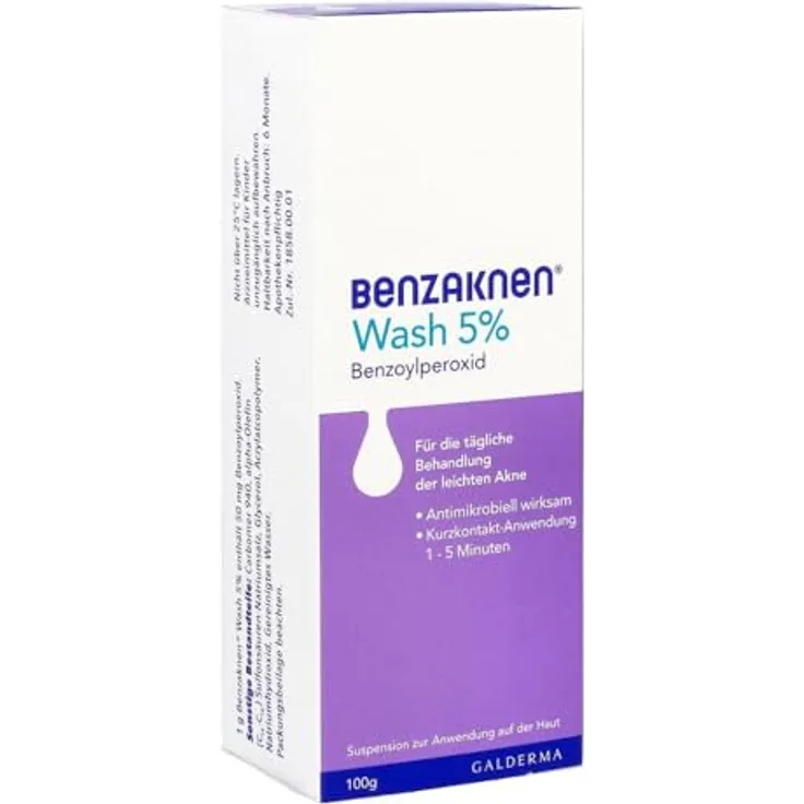 Benzaknen BENZAKNEN Wash 5% Suspension 100 g Gesichtsserum, apothekenpflichtig