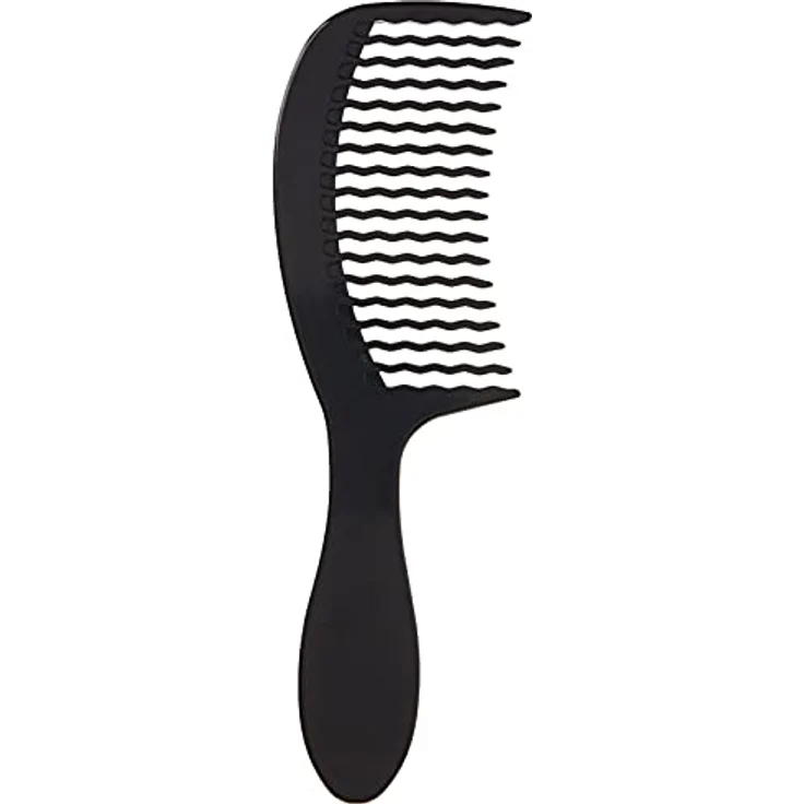 WetBrush Easy-Glide Kamm, Wellenzahn-Design für müheloses Entknoten, geeignet für alle Haartypen, Schwarz – Bild 4