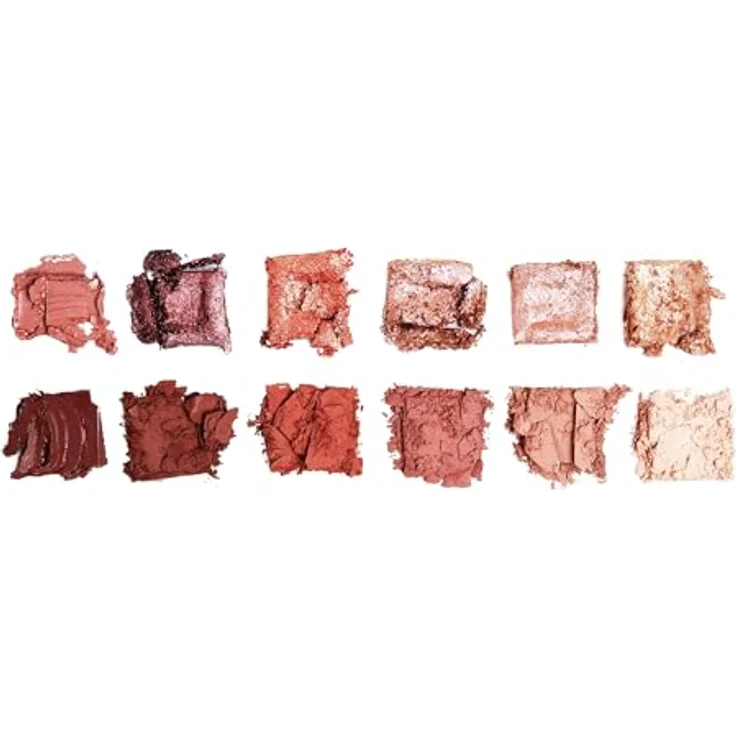 Makeup Revolution The Icon Palette Lidschattenpalette The True Icon Bronze, 12x0.7 g, hochpigmentierte Farben mit mattem und schimmerndem Effekt – Bild 4