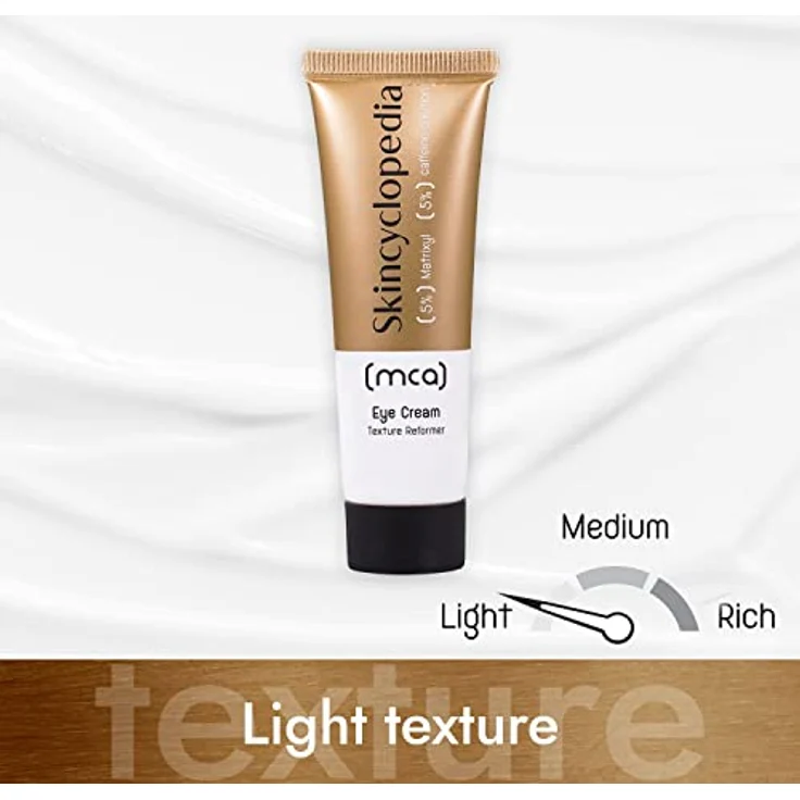 Skincyclopedia 5% Koffein Augencreme gegen Falten und Augenringe mit Matrixyl, Anti Aging Peptide Augenkonturcreme, Caffeine Eye Cream with Peptides, Hochwirksame Gesichtspflege, 30ml – Bild 4