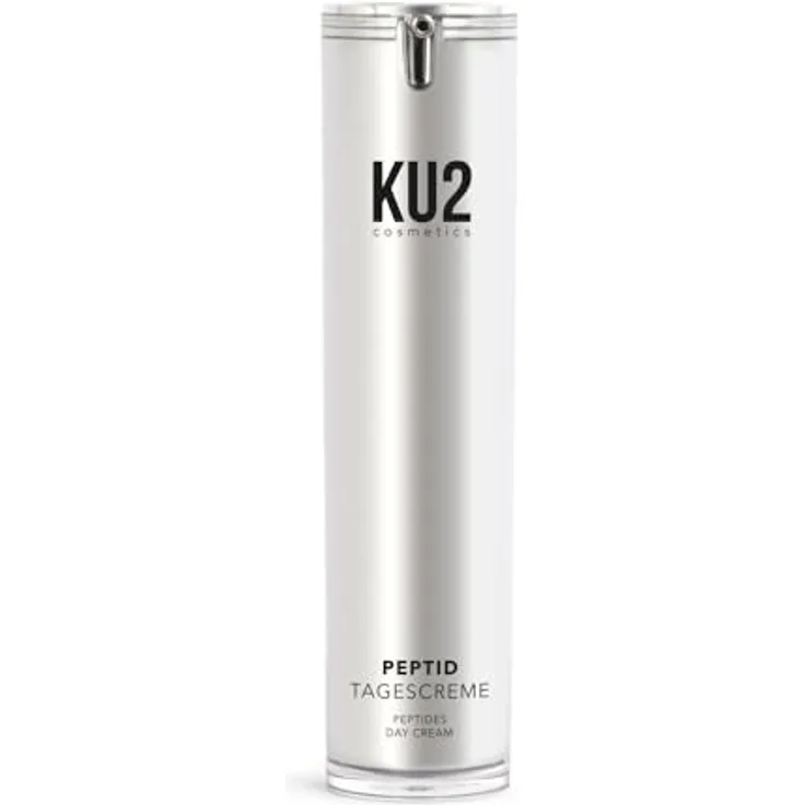 KU2 Cosmetics Peptid Tagescreme, Anti-Aging Gesichtspflege mit Peptiden, straffend & feuchtigkeitsspendend, Made in Germany, 50 ml