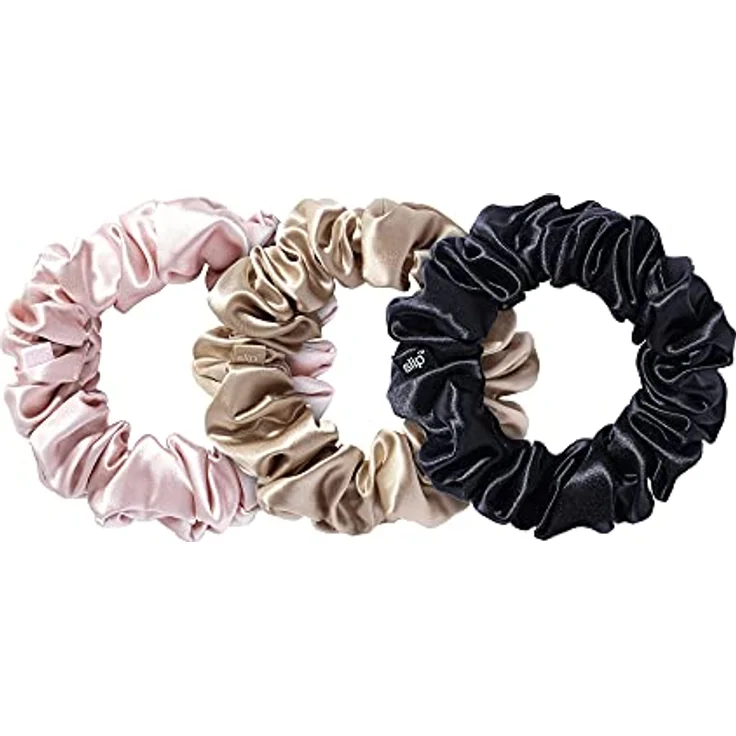 slip Pure Silk Large Hair Scrunchies, 3er Set, samtig glänzend, Haargummis für Damen – Bild 2