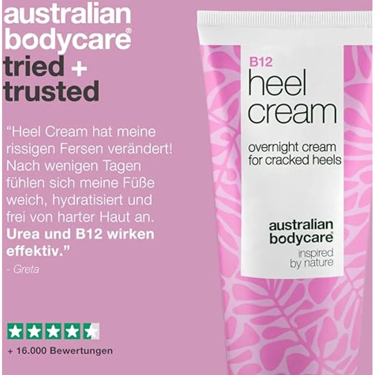 Australian Bodycare Fersencreme 100 ml – Intensive Pflege mit 25% Urea, Vitamin B12, Sheabutter und Allantoin für trockene und rissige Fersen – Bild 5