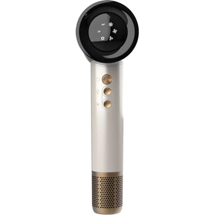 Cecotec Haartrockner Ionicare Rockstar Nano Iontech Champagne, 110.000 U/min, Plasma-Funktion, 3 Temperaturen, intelligente Temperaturkontrolle, Speicherfunktion – Bild 3