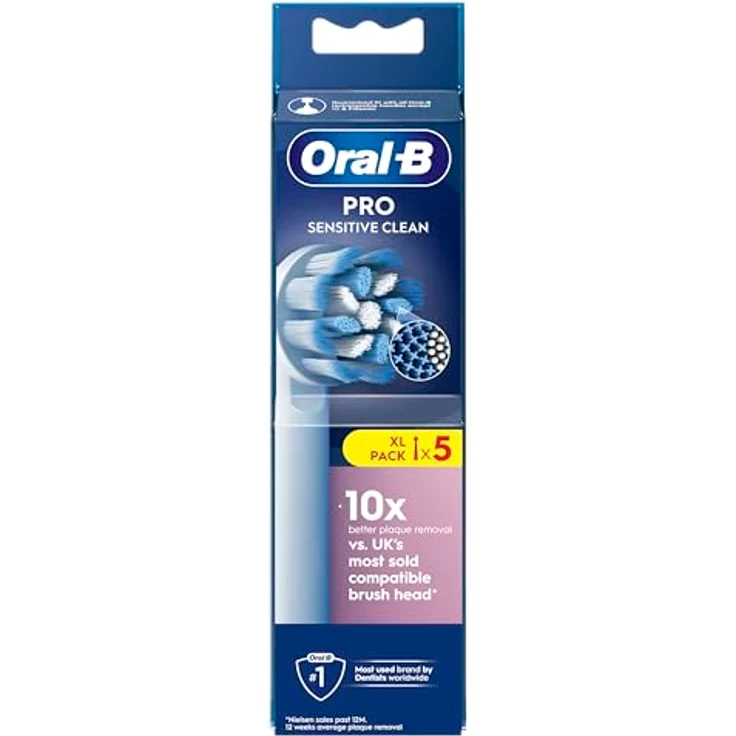 Oral-B Pro Sensitive Clean, Zahnbürstenköpfe, 5er Pack, weiß – Bild 2