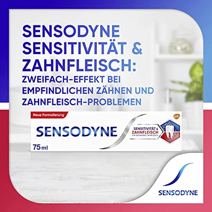 Sensodyne Sensitivität & Zahnfleisch 75 ml, für saubere Zähne & frischen Atem – Bild 2