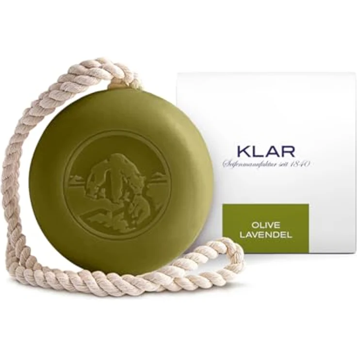 Klar Seifen Haar- Körperseife Olive und Lavendel, 250 g – Bild 2