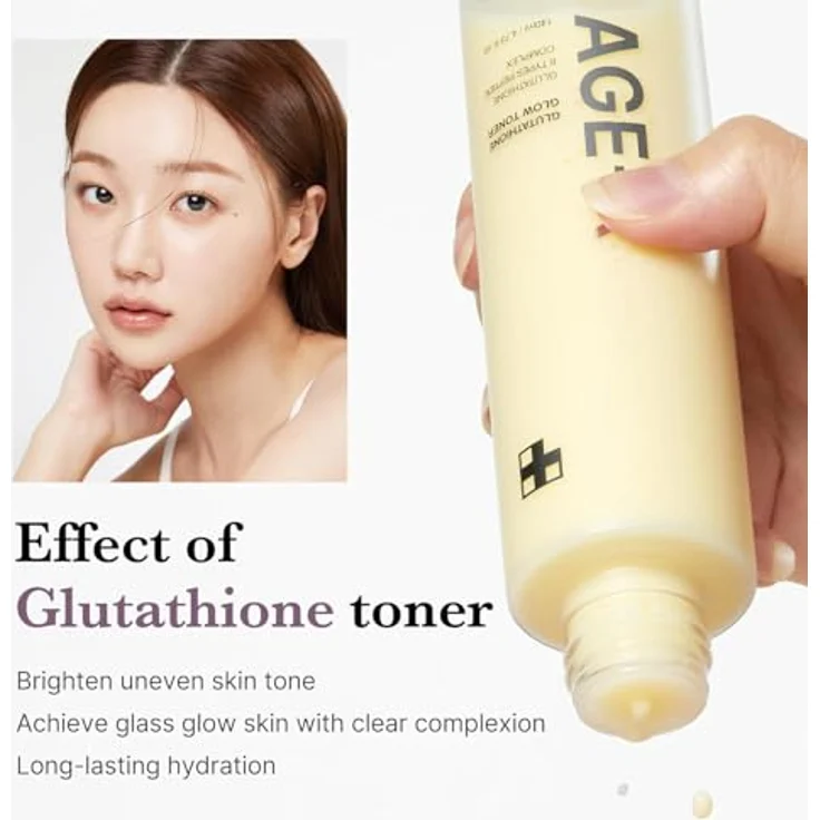 Medicube Age-R Glutathione Glow Toner, Milky 2-Phasen Toner mit Peptiden & Glutathion für Glass Skin Effekt, 140 ml – Bild 2