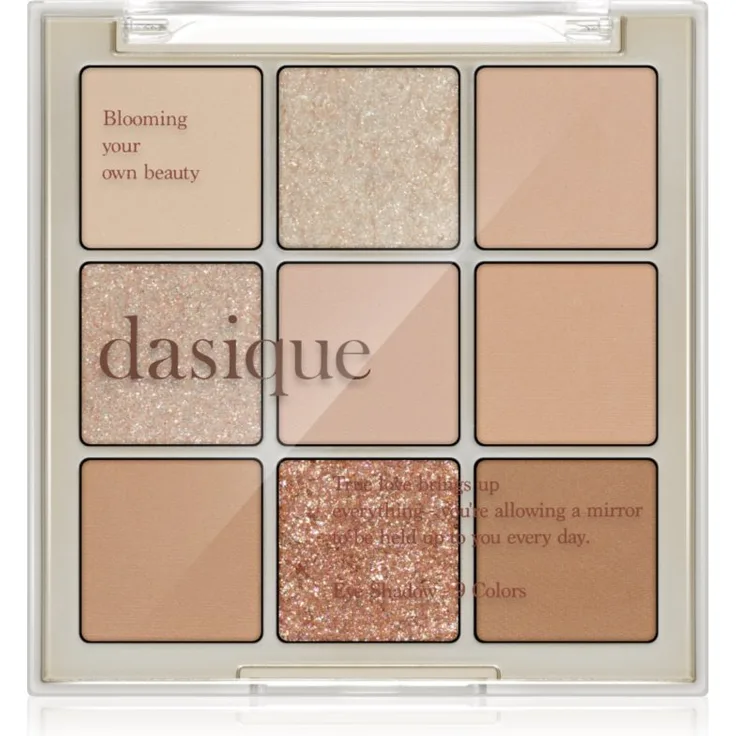 Dasique Eye Shadow Palette 07 Milk Latte, Lidschatten mit intensiver Pigmentierung und langanhaltendem Glitzereffekt, 7 g