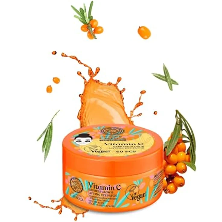 Natura Siberica Oblepikha C-Berrica Vitamin-C Express Pflaster, 60ml mit Glow & Lifting Effekt für die Augenpartie – Bild 2